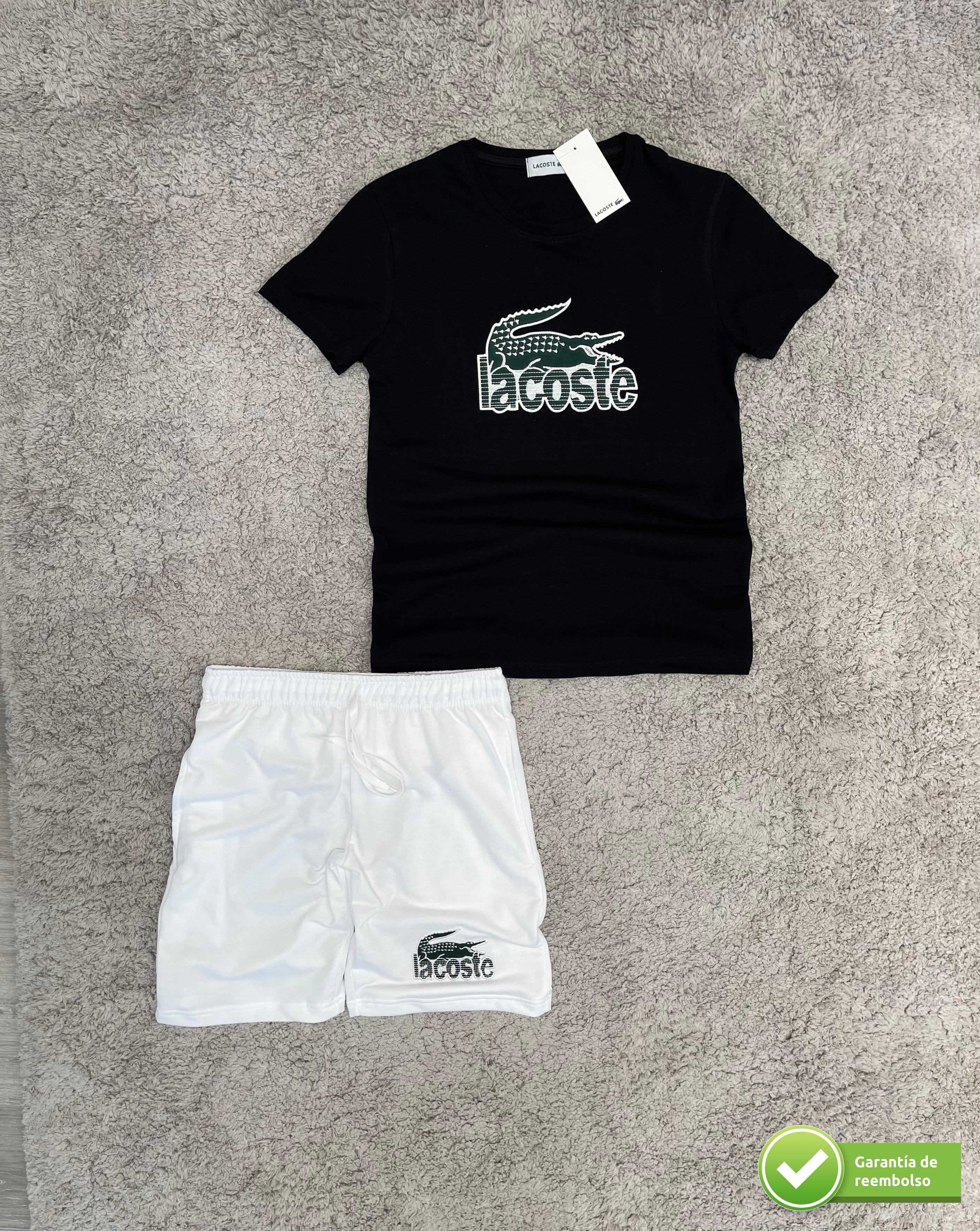 CONJUNTO LACOSTE BORDADO CORTO