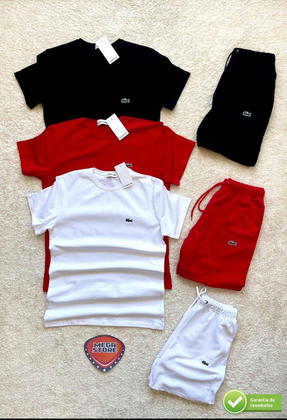 CONJUNTO LACOSTE BÁSICO CORTO