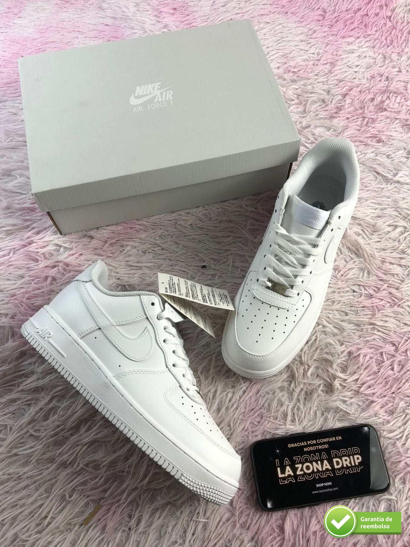 NIKE AIR FORCE 1 BLANCAS - lazonadrip