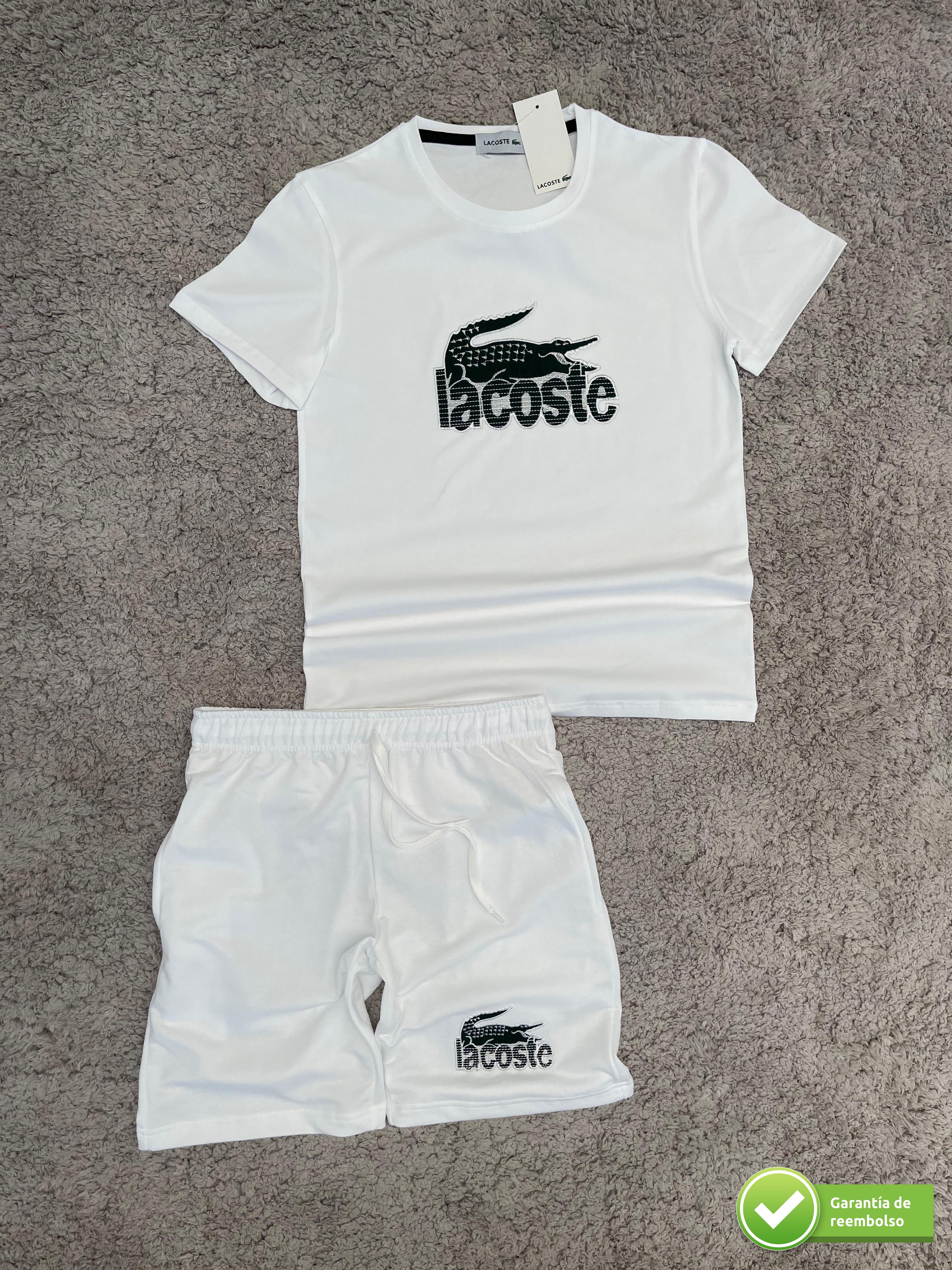 CONJUNTO LACOSTE BORDADO CORTO