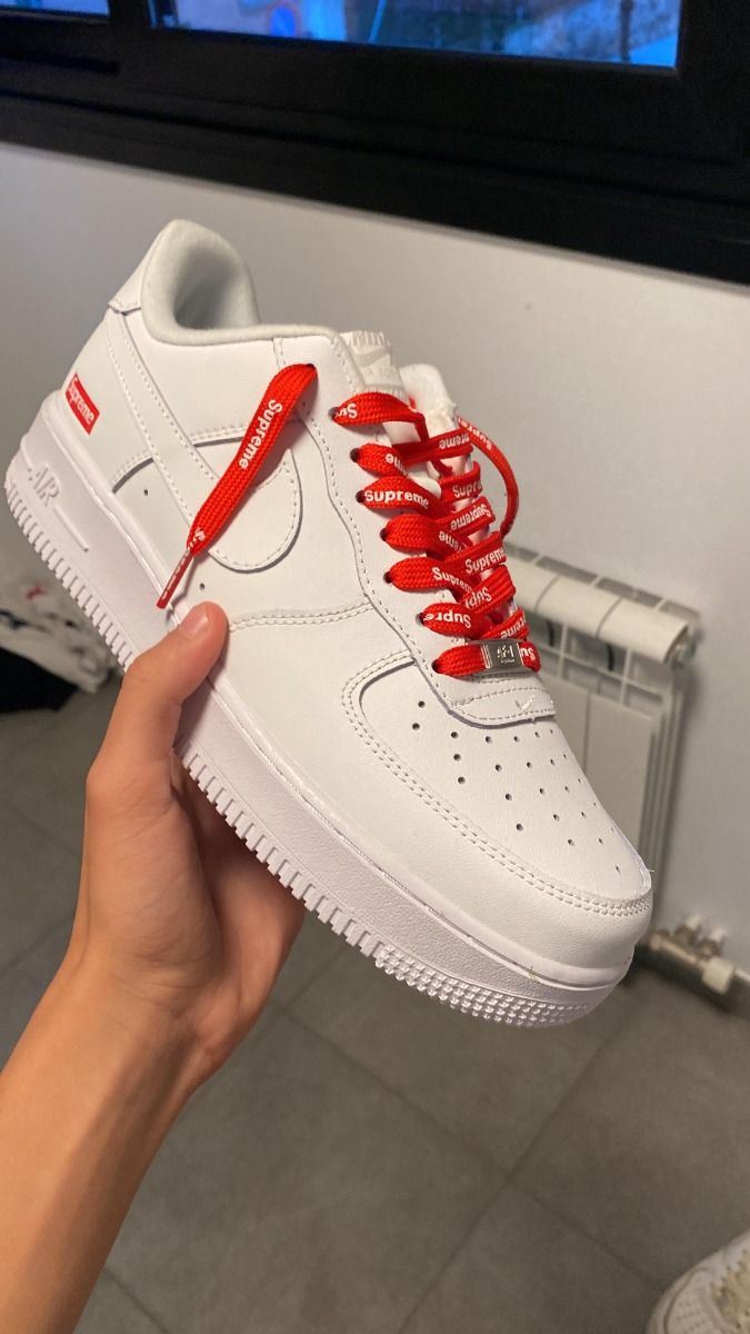 NIKE AIR FORCE 1 SUPREME BLANCAS - lazonadrip